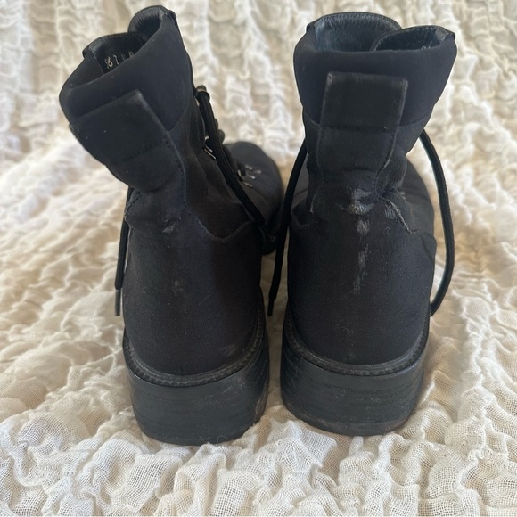 Stuart Weitzman Lace Up Combat Boots Size 8.5 - Picture 6 of 9